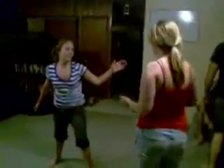 vicious girls fight indoors