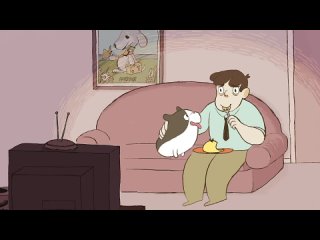 video about the dog, the owner and the omelet.